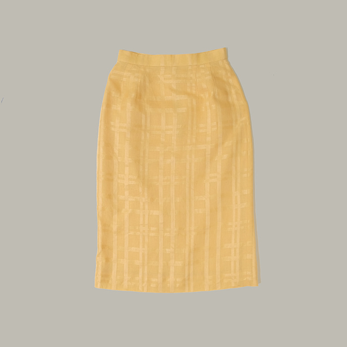 버버리  Burberrys linen check skirt