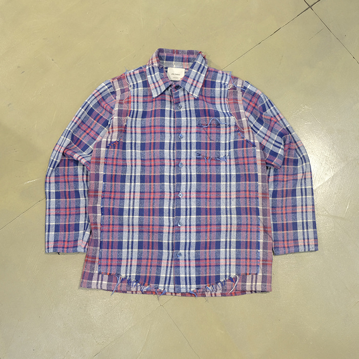 위즈 리미티드  Whiz limited rebuild flannel shirt