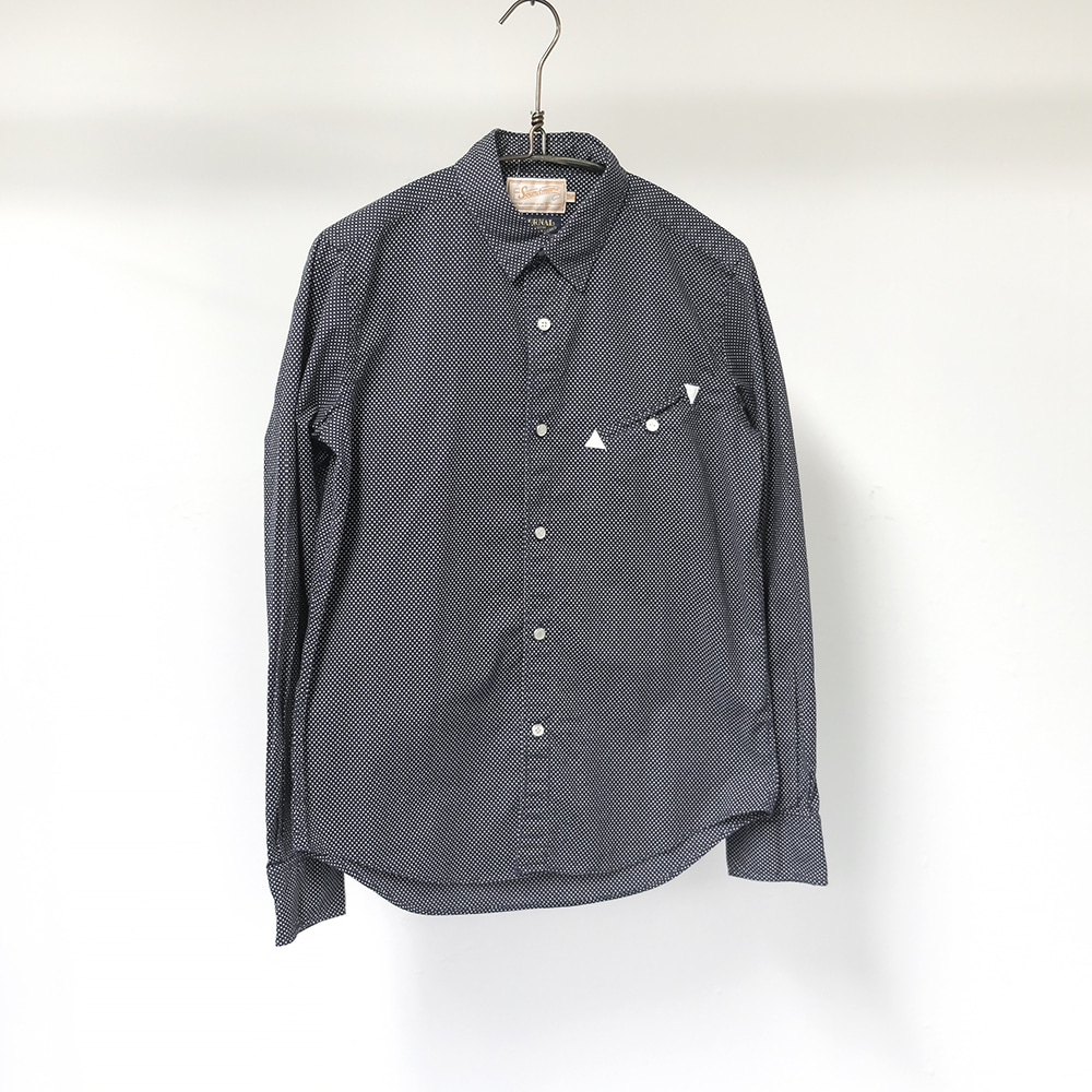 사운드맨 / Made in japan  Soundman dot western shirt