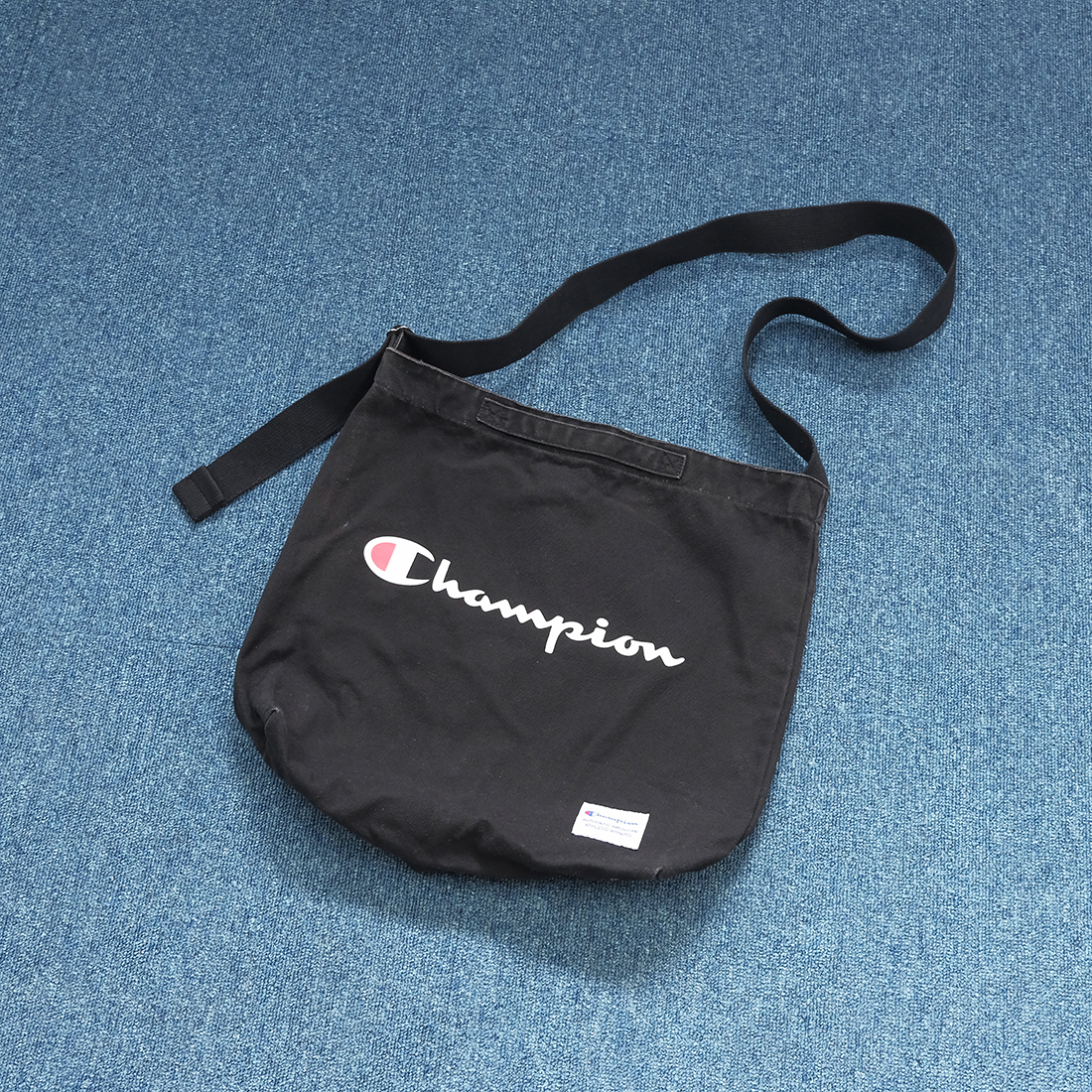 챔피온  Champion logo canvas tote bag