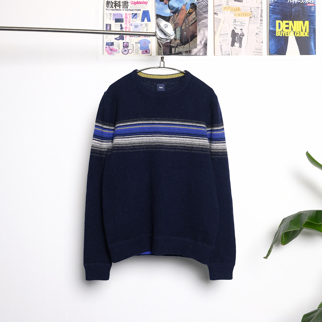 갭  Gap color point wool sweater