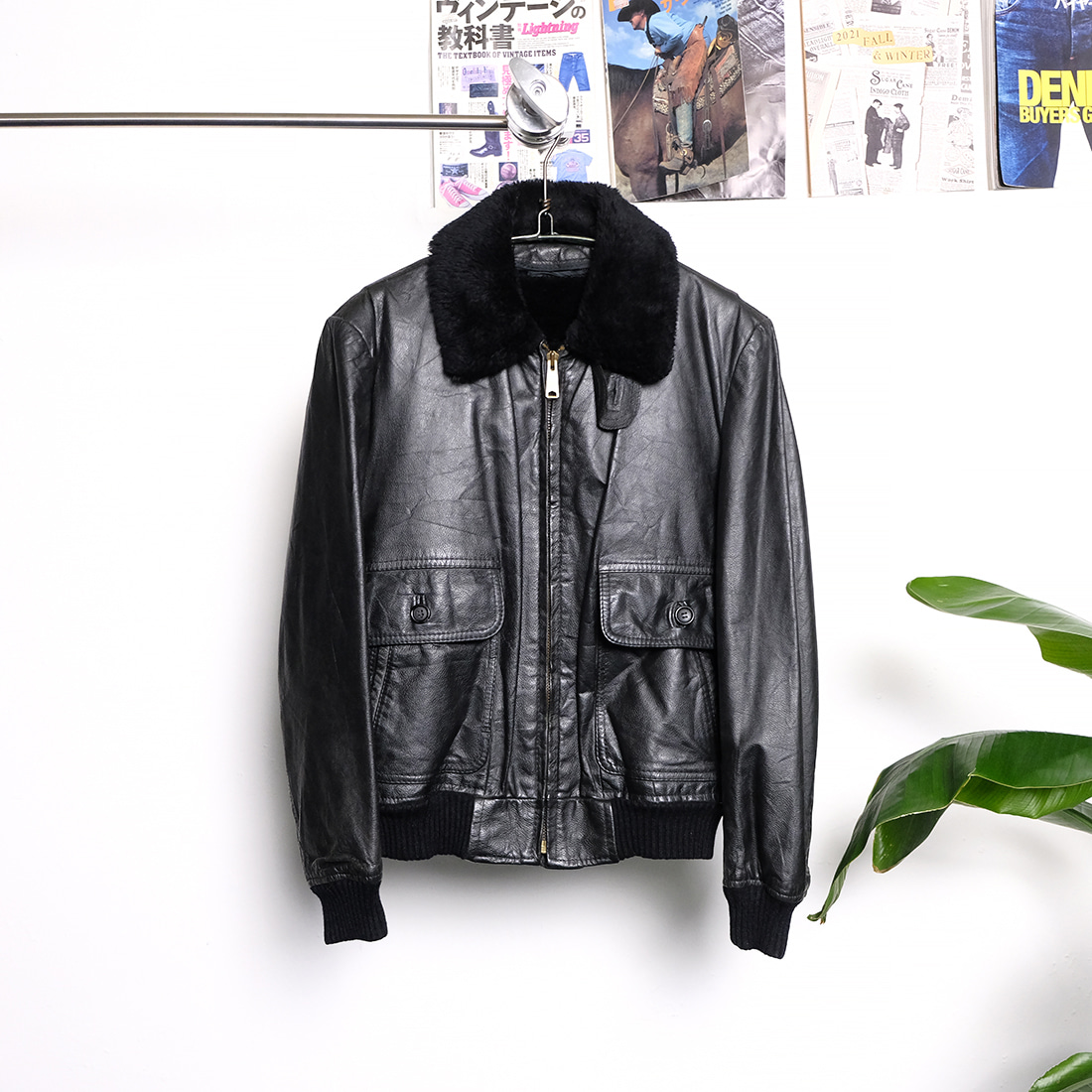 헤르 호덴  Herr horten 8-90s vintage leather jacket