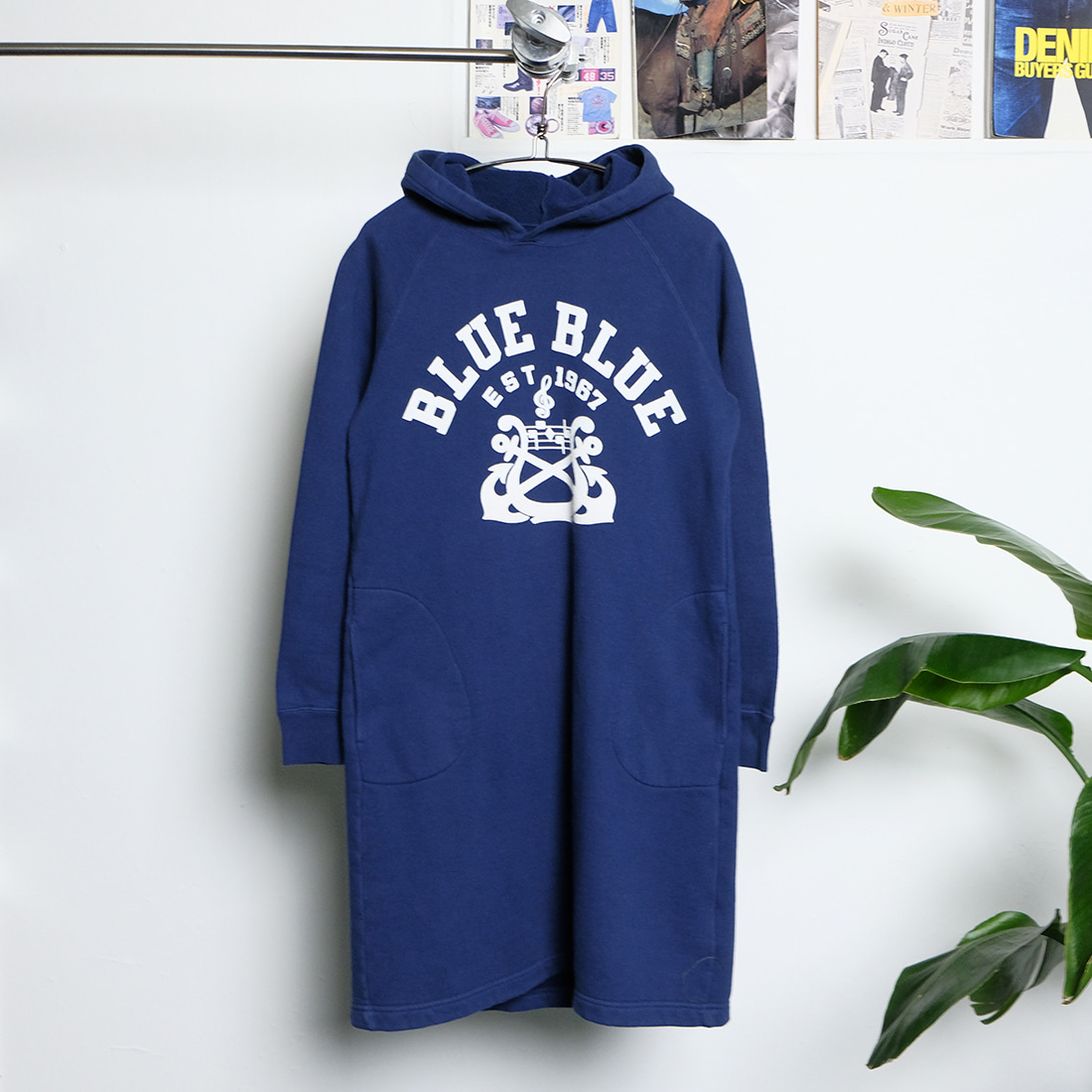 블루블루 / Made in japan  Blue blue hood opc